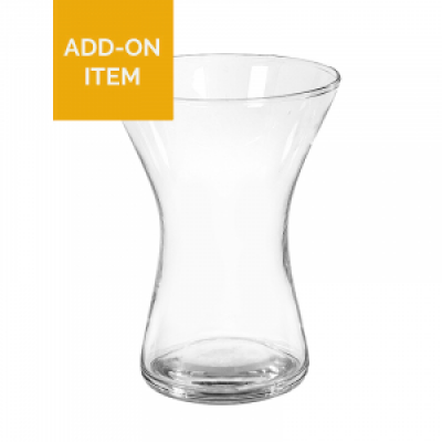 Glass Vase - A welcomed addition to any flower delivery, add an elegant glass vase to your order and leave a lasting impression. (Design may vary)